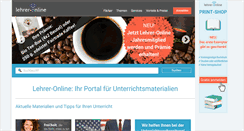 Desktop Screenshot of lehrer-online.de