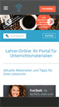 Mobile Screenshot of lehrer-online.de